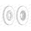 Jeu de 2 disques de frein avant JURID 561625JC - Visuel 2