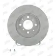 Jeu de 2 disques de frein avant JURID 561630JC - Visuel 1