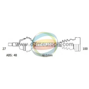 Arbre de transmission ODM-MULTIPARTS 18-341161