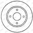 Jeu de 2 disques de frein avant JURID 561663JC - Visuel 2