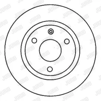 Jeu de 2 disques de frein avant JURID 561682JC