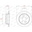 Jeu de 2 disques de frein arrière JURID 561698JC - Visuel 2