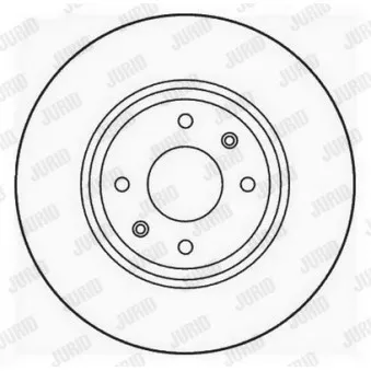 Jeu de 2 disques de frein avant JURID 561705JC