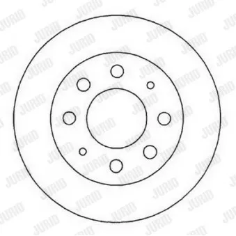 Jeu de 2 disques de frein avant JURID 561824JC