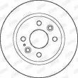 Jeu de 2 disques de frein arrière JURID 561872JC - Visuel 2