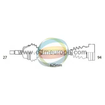 Arbre de transmission ODM-MULTIPARTS 18-343010