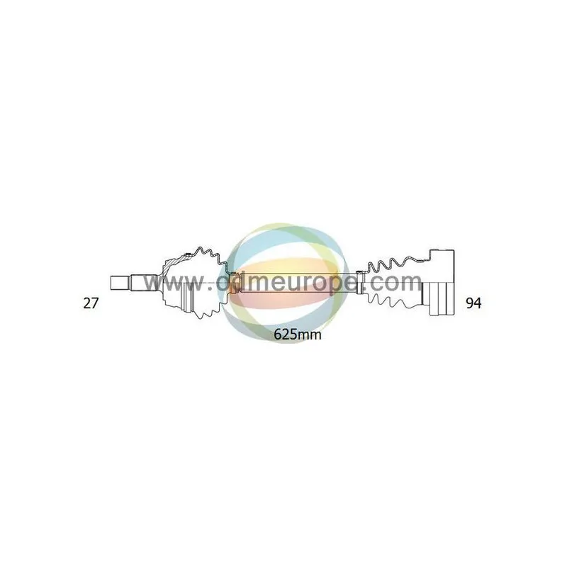 Arbre de transmission ODM-MULTIPARTS 18-343010