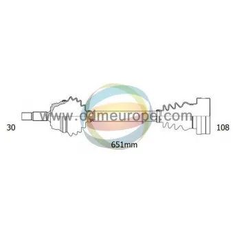 Arbre de transmission ODM-MULTIPARTS 18-343030