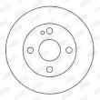 Jeu de 2 disques de frein avant JURID 562022JC - Visuel 2