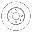 Jeu de 2 disques de frein avant JURID 562024JC - Visuel 2
