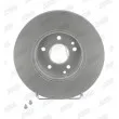 Jeu de 2 disques de frein avant JURID 562034JC - Visuel 1