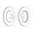 Jeu de 2 disques de frein avant JURID 562054JC - Visuel 2