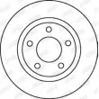 Jeu de 2 disques de frein avant JURID 562060JC - Visuel 2