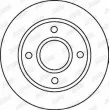 Jeu de 2 disques de frein avant JURID 562078JC - Visuel 2
