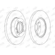 Jeu de 2 disques de frein avant JURID 562079JC - Visuel 2