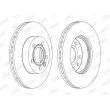 Jeu de 2 disques de frein avant JURID 562080JC - Visuel 2