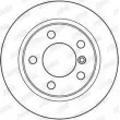 Jeu de 2 disques de frein arrière JURID 562093JC - Visuel 2