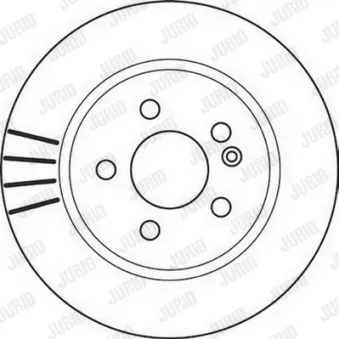 Jeu de 2 disques de frein avant JURID 562099JC