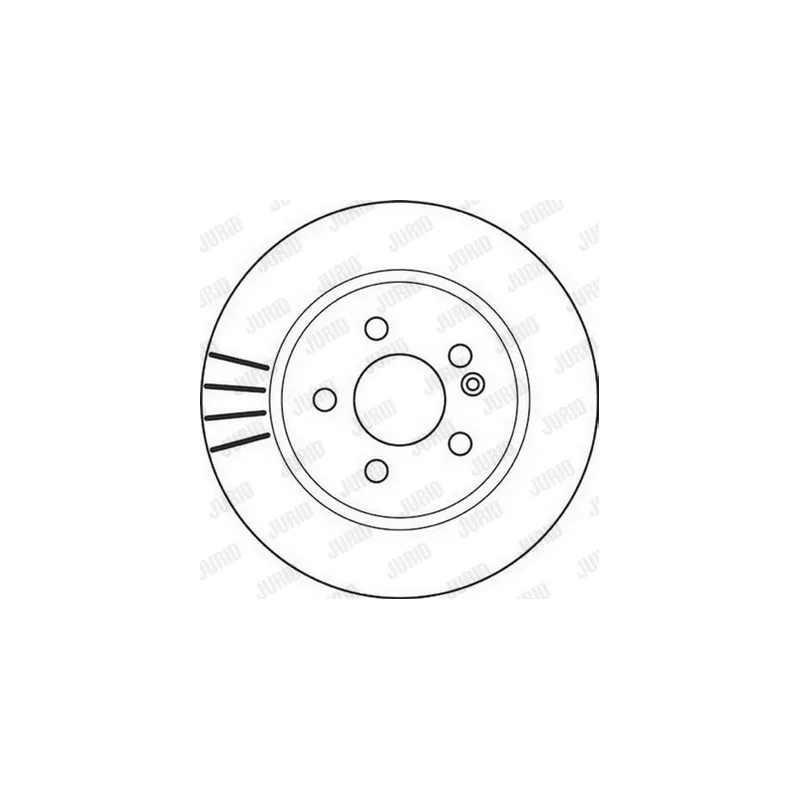 Jeu de 2 disques de frein avant JURID 562099JC