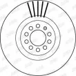 Jeu de 2 disques de frein avant JURID 562132JC - Visuel 2