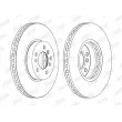 Jeu de 2 disques de frein avant JURID 562134JC - Visuel 2