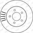 Jeu de 2 disques de frein avant JURID 562137JC - Visuel 2