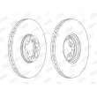 Jeu de 2 disques de frein avant JURID 562140JC - Visuel 2