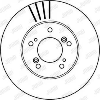 Jeu de 2 disques de frein avant JURID 562143JC
