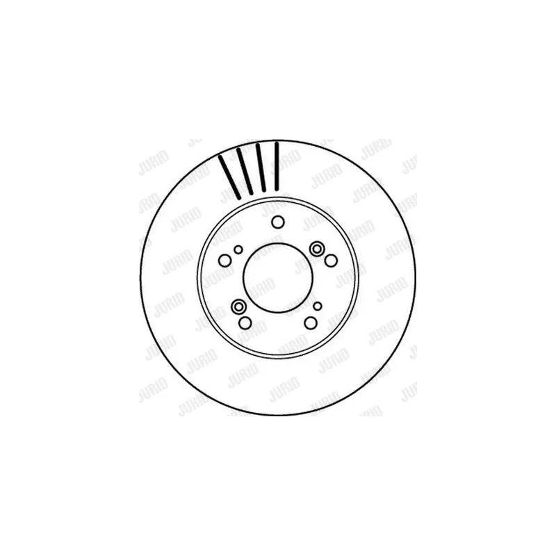 Jeu de 2 disques de frein avant JURID 562143JC
