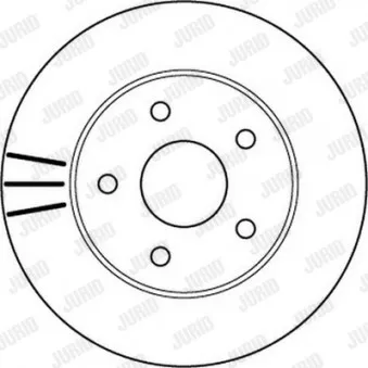 Jeu de 2 disques de frein avant JURID 562147JC