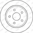 Jeu de 2 disques de frein arrière JURID 562148JC - Visuel 2
