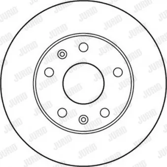 Jeu de 2 disques de frein avant JURID 562153JC