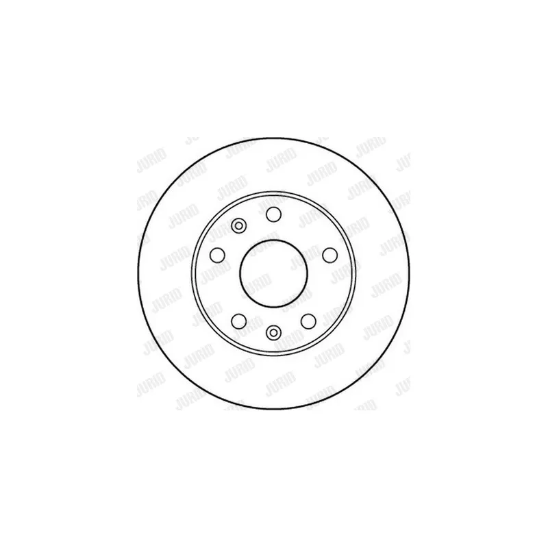 Jeu de 2 disques de frein avant JURID 562153JC