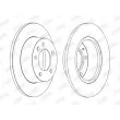 Jeu de 2 disques de frein arrière JURID 562164JC - Visuel 2
