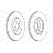 Jeu de 2 disques de frein avant JURID 562165JC - Visuel 2
