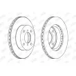 Jeu de 2 disques de frein avant JURID 562167JC - Visuel 2