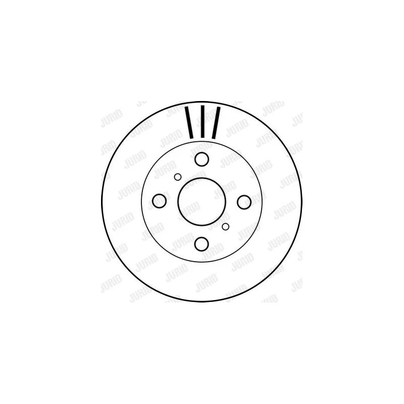 Jeu de 2 disques de frein avant JURID 562169JC