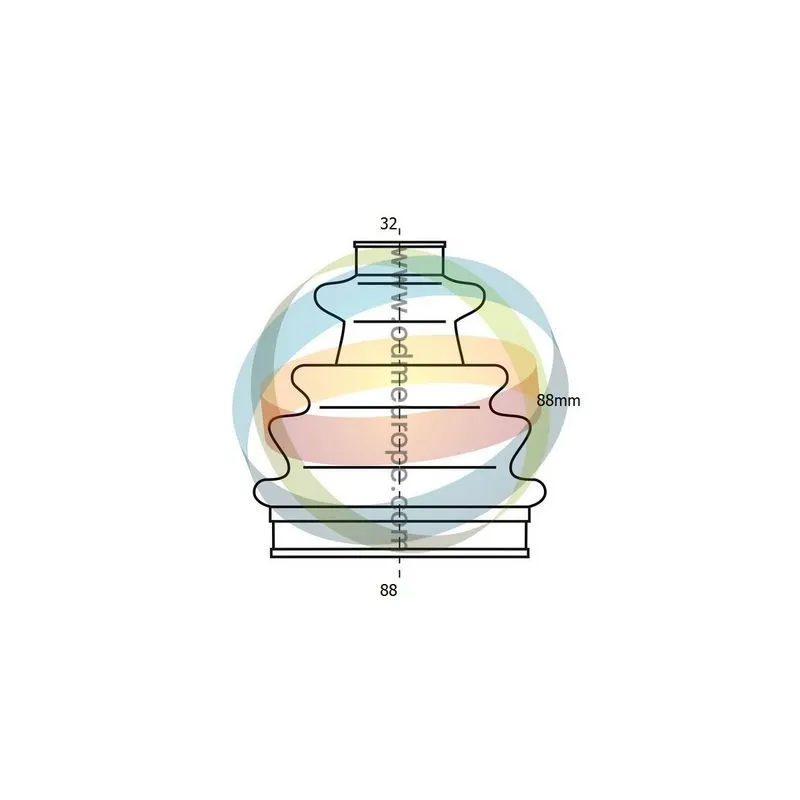 Soufflets de cardan avant ODM-MULTIPARTS 21-990008