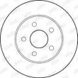 Jeu de 2 disques de frein arrière JURID 562193JC - Visuel 2