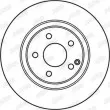 Jeu de 2 disques de frein avant JURID 562202JC - Visuel 2