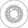 Jeu de 2 disques de frein avant JURID 562203JC - Visuel 2