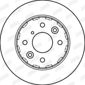 Jeu de 2 disques de frein avant JURID 562210JC
