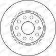 Jeu de 2 disques de frein avant JURID 562237JC - Visuel 2