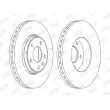 Jeu de 2 disques de frein avant JURID 562241JC - Visuel 2