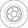 Jeu de 2 disques de frein arrière JURID 562246JC - Visuel 2