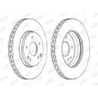 Jeu de 2 disques de frein avant JURID 562248JC - Visuel 2