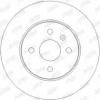 Jeu de 2 disques de frein arrière JURID 562254JC - Visuel 2