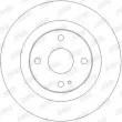 Jeu de 2 disques de frein arrière JURID 562255JC - Visuel 2