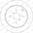 Jeu de 2 disques de frein arrière JURID 562261JC - Visuel 2