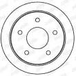 Jeu de 2 disques de frein arrière JURID 562264JC - Visuel 2